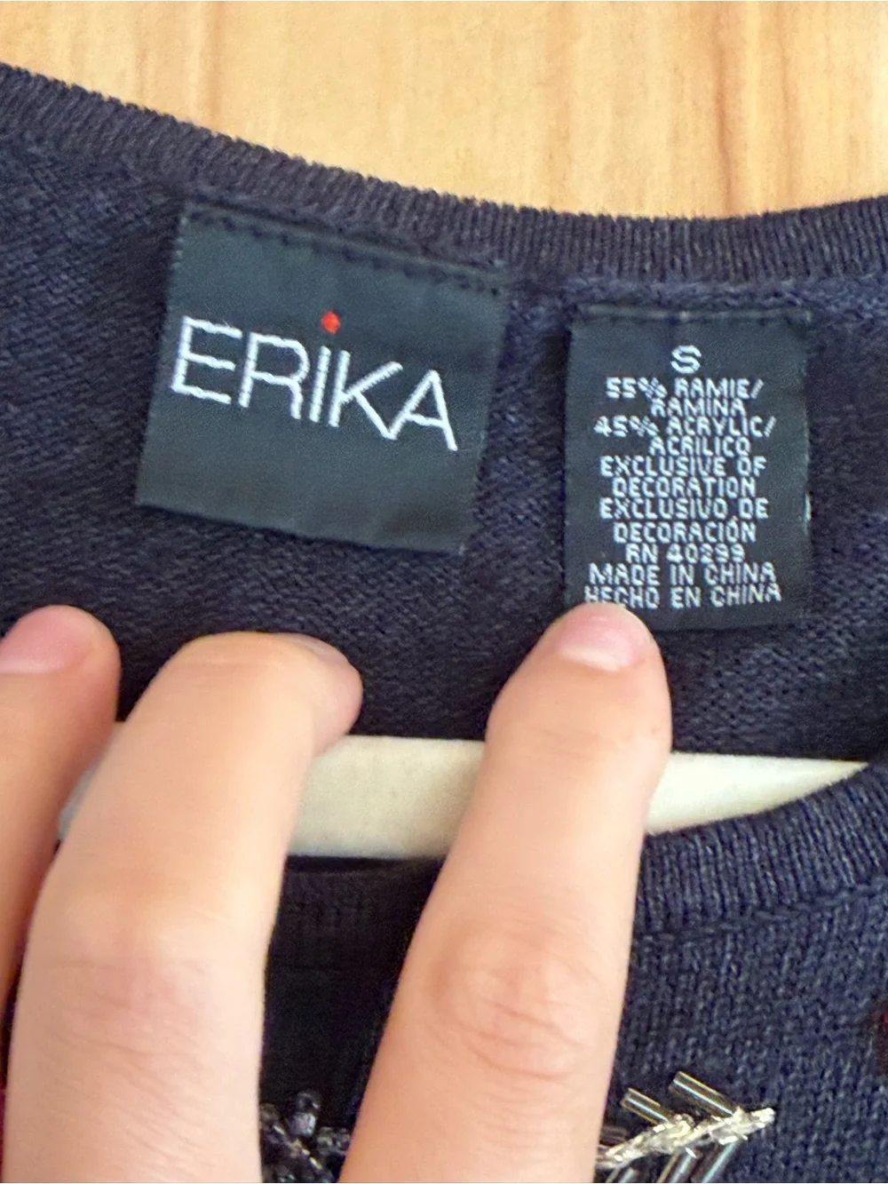 Erika Sleeveless Embroidered Neck Tank Top - Black